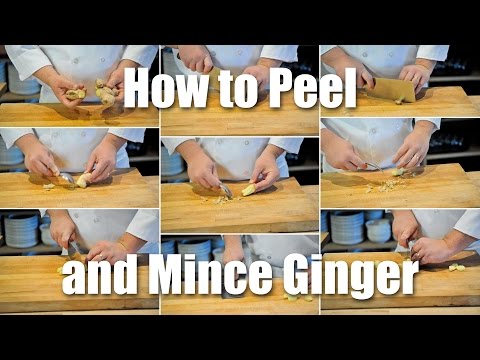 How To Peel & Mince Ginger