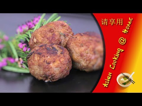 Cooking Apple Pork Meatballs @ Home (Chinese Style Recipe)