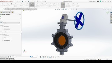 SolidWorks model of Double Offset Butterfly Valve