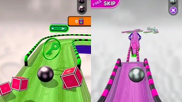 Going Balls vs Reverse Speed Run Walkthrough ,iOS Android Colour Ball Run New Update part 1