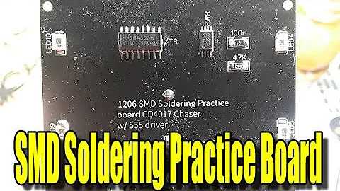 SMD Soldering Practice Board Soldering and Assembly with Microscope