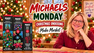 Michaels Monday Christmas Diamond Painting Unboxing | Full Crystal & Special Drills