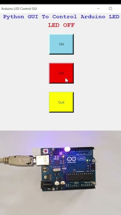 Python GUI To Control Arduino LED #shorts - YouTube