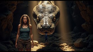 Lonely girl survives on deserted island-The wrath of the giant python #Survival #GiantPython