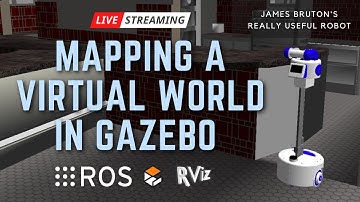 How to create a Map using Gmapping in ROS Simulation | James Bruton