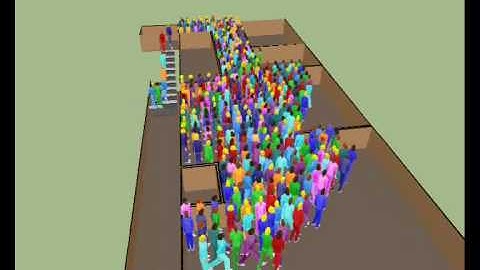 buildingEXODUS V3.0 is used to re-create the Gothenburg Disco fire