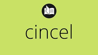 Que significa CINCEL • cincel SIGNIFICADO • cincel DEFINICIÓN • Que es CINCEL