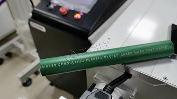How to Laser Marking PPR PE Plastic Pipe CYCJET UV Laser Coding Machine Fly Laser Coder Jet Printer