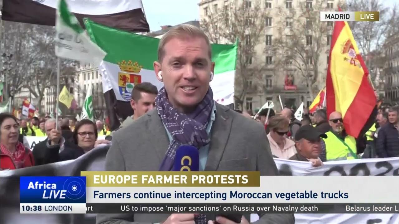 European farmers continue intercepting Moroccan vegetable trucks