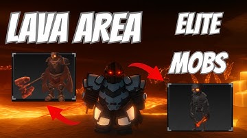 How to Get to The LAVA AREA / ELITE SKELETON MOB Area | The Forge | Roblox