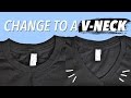How to Make a V-Neck from a Crewneck | WITHWENDY