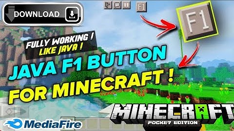 JAVA F1 BUTTON MOD FOR MINECRAFT PE ! F1 BUTTON MOD FOR MINECRAFT PE ! F1 BUTTON IN MINECRAFT PE !