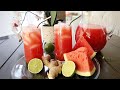 Watermelon Ginger and  Lime juice