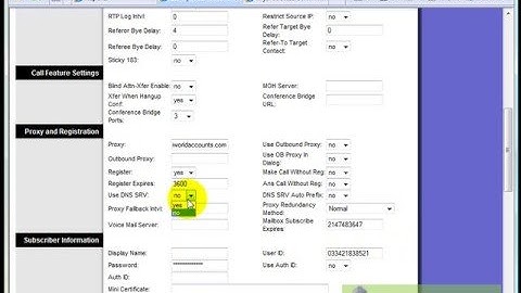 PAP2 Linksys Configuration