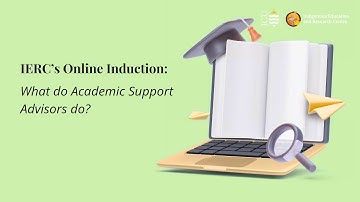 IERC’s Online Induction: What do Academic Support Advisors do?