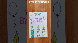 Happy Birthday 🥳 / Birthday Card Making Easy / Card Making #shorts #card