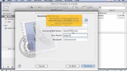 How to Setup a mail account using IMAP - Apple Mail Tutorials