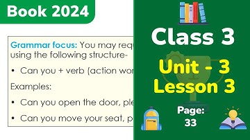 Class 3 English | Unit 3 | Lesson 3 | Rhyme: Hello hello  (Part 2)