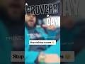Day 85/365: A Proverb a Day – Stop making excuses #shorts