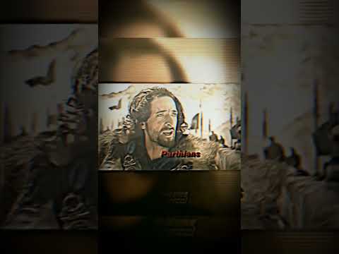 صحنه ی ترس رومیان از اشکانیان در فیلمهای اروپایی ایران تاریخ یونان ترس جنگ فیلم