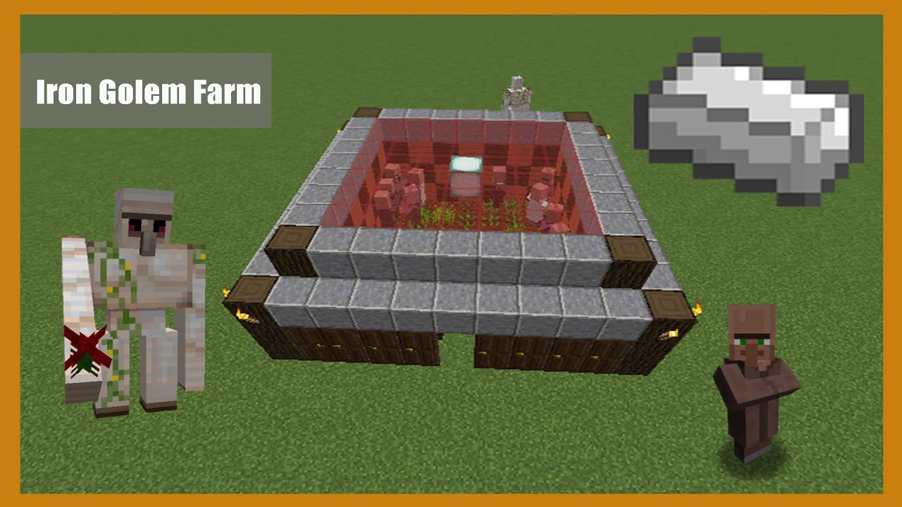 MineCraft Iron Golem Tutorial 1.8.9 (Great for SSP and SMP)