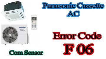 How To Remove Panasonic Cassette AC Error Code f06