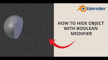 How to hide object with the help of Boolean modifier | Joel Manore || Blender tricks #blender