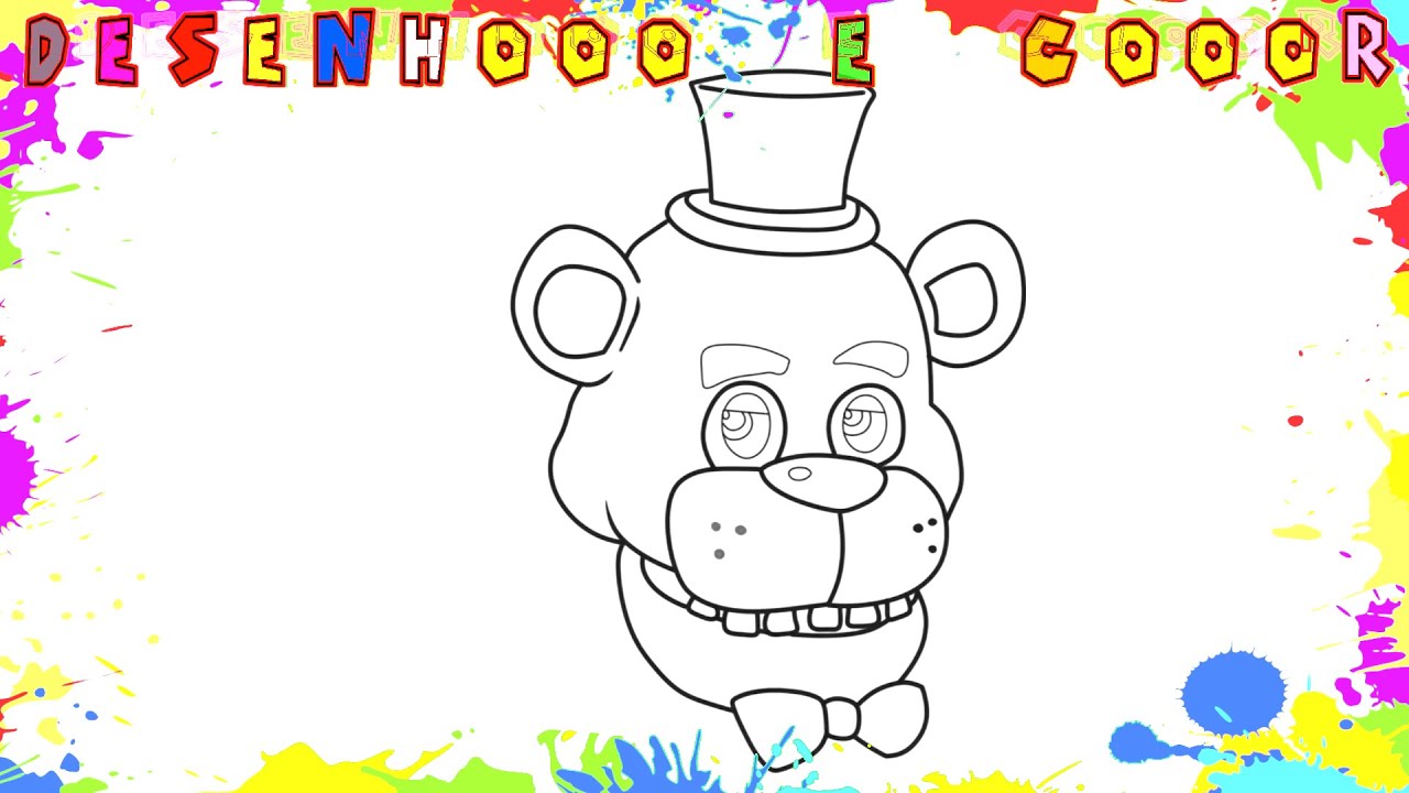 desenhos do jogo Five Nights at Freddy s para pintar e imprimirdesenhos do  jogo Five Nights…