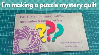 Cotton Cuts Wild West Puzzle Mystery Quilt - Unboxing & Piecing Clue #1 (Large - Dusty Rose)