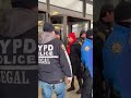 Striking nurses arrested for blocking NYC building #shorts