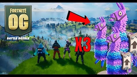 Finding ALL 3 LLAMAS in one Fortnite game!