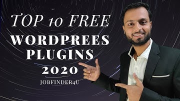 Top 10 FREE Best WORDPRESS Plugins for your site 2020 in Hindi Must Have WORDPRESS Plugins in 2020