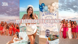 MY BACHELORETTE TRIP IN 30A | boat day, bonfires, beach, shopping, + more! 💍✨🐚