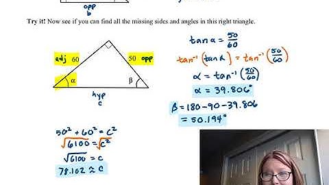 CAC Finding Angles of a Right Triangle