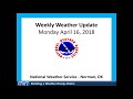 Weekly Weather Update for April 16, 2018