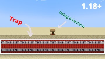 How To Make a LECTERN TRAP in Minecraft