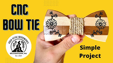 CNC Wooden Bow Tie! / Easy CNC Project!