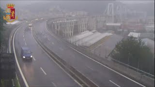 Ponte Morandi, nuovo video subito prima del crollo