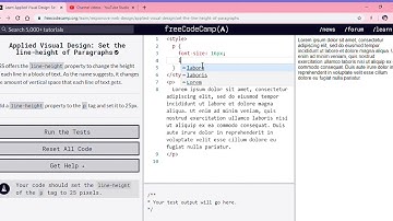 Learn Applied Visual Design  Set the line height of Paragraphs   freeCodeCamp org   Google Chrome 20