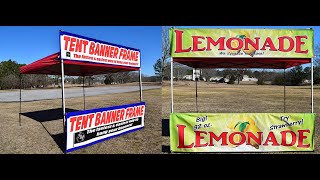 Fast & Easy way to hang your tent banners! Look professional in minutes!!