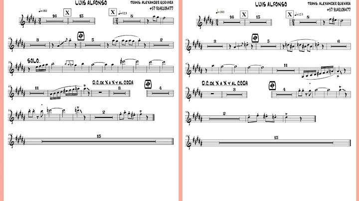 CACHO X CACHO PARTITURA TROMPETA LUIS ALFONSO #luisalfonso #cachoxcacho #banda #regional