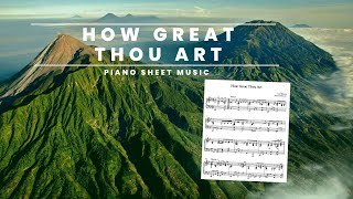 "How great thou art" gospel jazz piano sheet music. Song request below!! - gospel songs piano chords