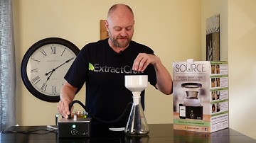 Buchner funnel filtration with the Source Turbo by ExtractCraft