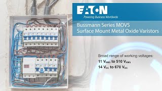 Eaton MOVS surface mount metal oxide varistors digital data sheet