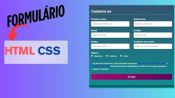 Formulário de Cadastro Responsivo(Resposive Registration form in HTML,CSS)