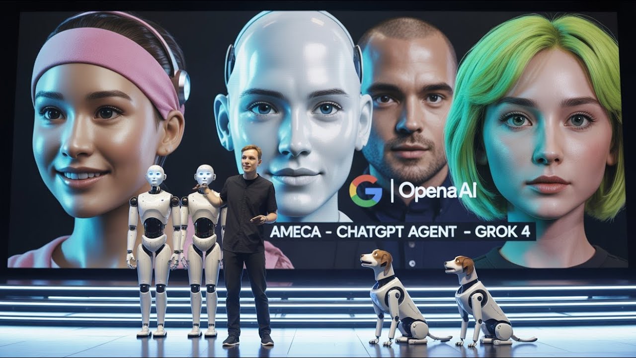 SHOCKING AI Update 2025: OpenAI’s ChatGPT Agent, Grok 4, Ameca Morph ...