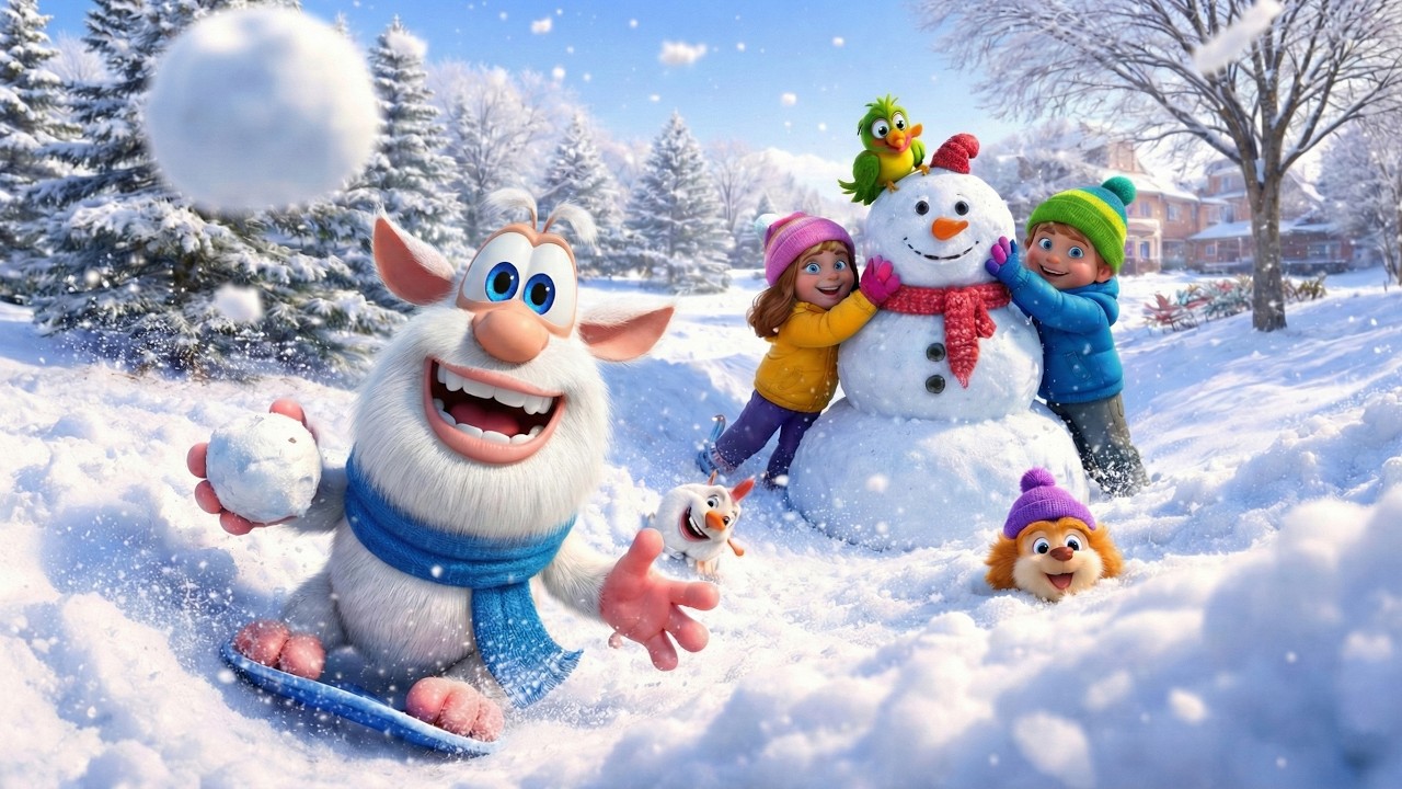 Буба - Снежные игры ❄️ Мультфильм для детей