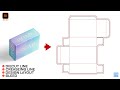 How to make diecut line for soap packaging box illustrator in HINDI / हिन्दी में