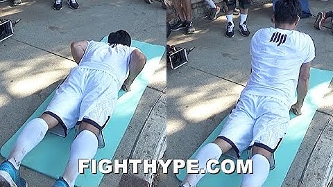 PACQUIAO UNIQUE KNUCKLE PUSH-UPS TO INCREASE EXPLOSIVE POWER IN PUNCHES; NEXT LEVEL SPENCE TRAINING
