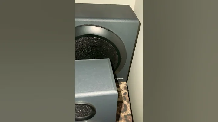 Logitech subwoofer at basically half volume